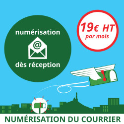 Numérisation du courrier dès réception - Domiciliation Marseille 1er - Domiciliation d'entreprise