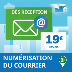 Numérisation du courrier recto/verso dès réception (+10 courriers supplémentaire)