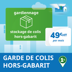 Prolongement 1 mois de votre option de Garde de colis hors-gabarit