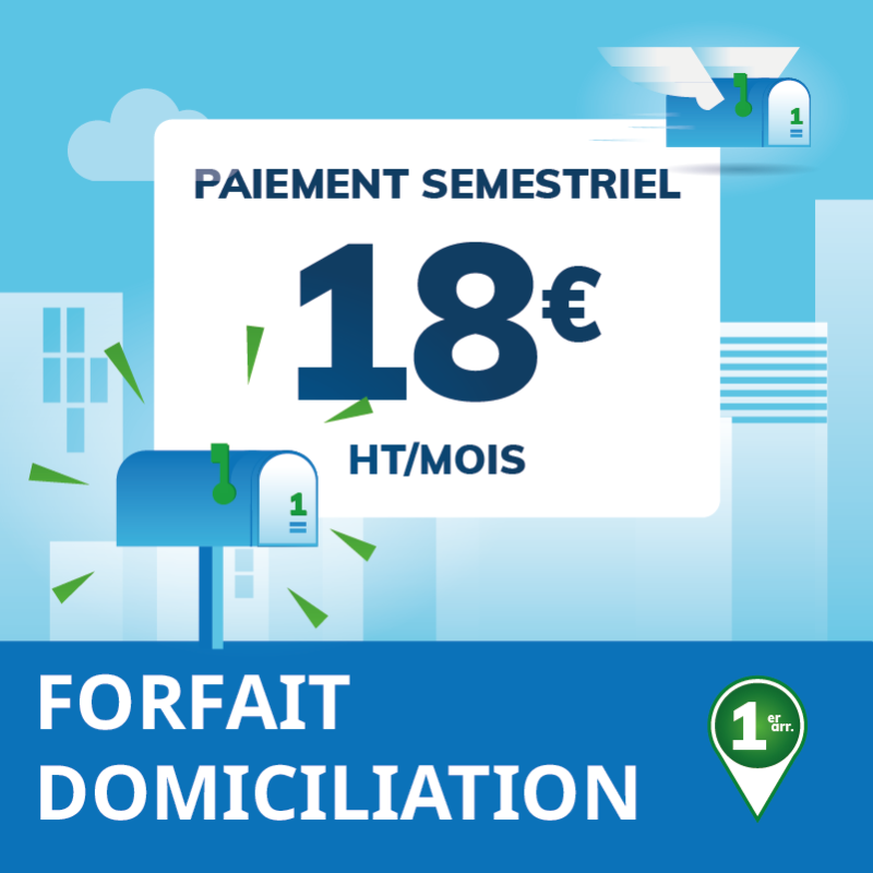 6 mois de Domiciliation Marseille 1er - Domiciliation Marseille 1er - Domiciliation d'entreprise