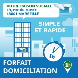 Prolongement 1 mois de votre forfait de Domiciliation à Marseille 1er