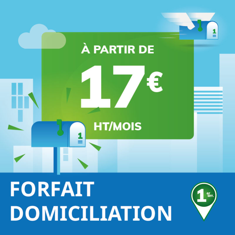 Prolongement 1 mois de votre forfait de Domiciliation à Marseille 1er - Domiciliation Marseille 1er